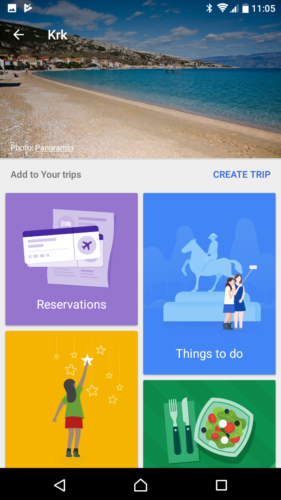 Google Trips Planner